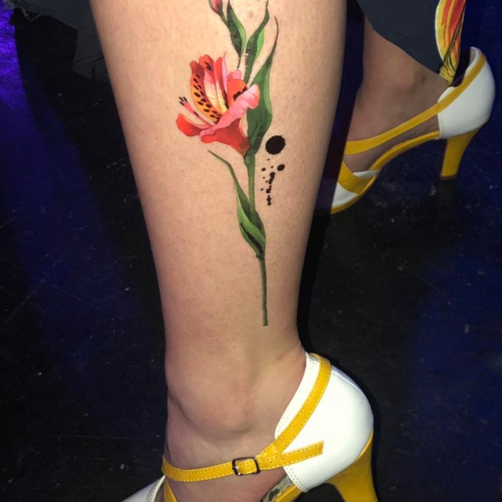 FASHION TEMPORARY FLORAL TATTOO - Picture 5 of 8